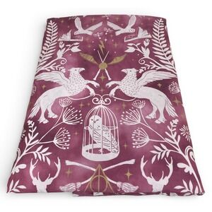 Pottery Barn Teen Harry Potter Magical Damask Full Queen Duvet Cover Red